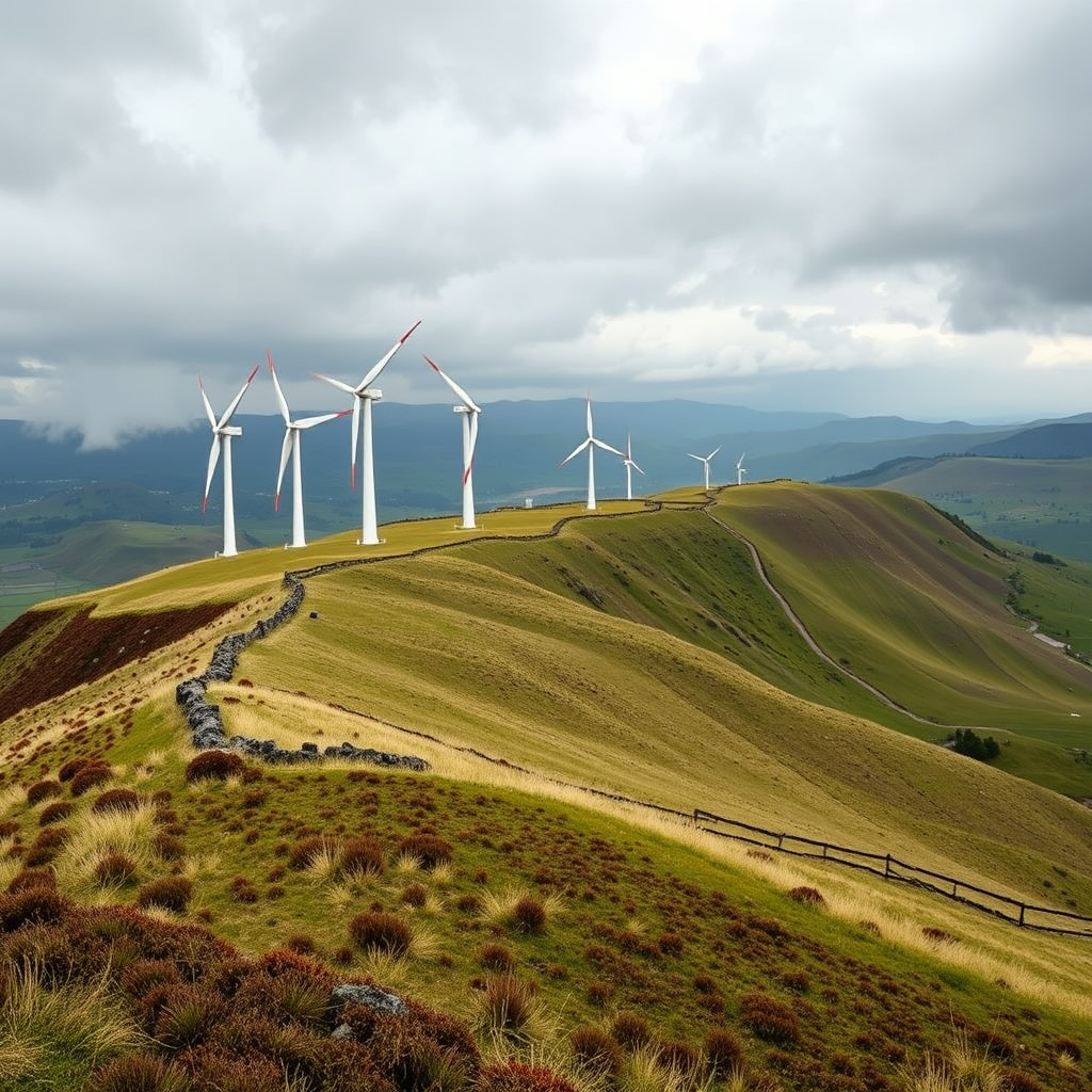 Green light for nine wind turbines on Welsh hillside
